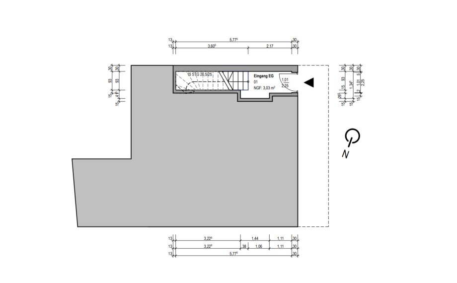Grundriss EG (Wohnen)